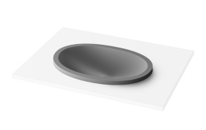 upotettava pesuallas Ovo In, matta harmaa