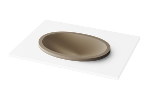 upotettava pesuallas Ovo In, matta caffe latte