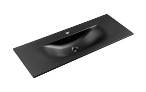 tasoallas Waves 120x46 cm, matta musta