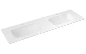 pesuallas ARUBA Double Central, 170x51.5 cm, matta valkoinen