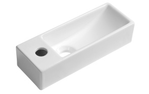 pesuallas Aqua Mini L, 38x14 cm, valkoinen