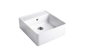 Keittiöallas Villeroy & Boch Butler Sink 60 Alpin White valkoinen CeramicPlus + pohjaventtiili 94060000