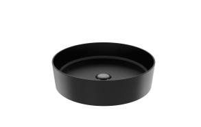 pyöreä pesuallas Creavit Loop pöytätasolle, 45x45 cm, matta musta