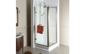 suihkunurkka Antique 900x800 mm L, kirkas lasi, pronssi