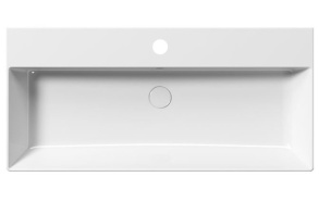 Keraaminen allas  KUBE X 100x47 cm, valkoinen ExtraGlaze