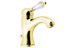 pesuallashana Kirke Crystal pohjaventtiilillä, kulta