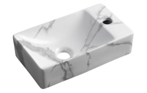 pesuallas Margitha 38x22cm, oikea, marmori