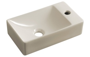 pesuallas Margitha 38x22cm, oikea, ivory