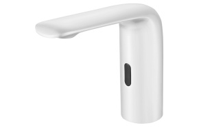 kosketusvapaa pesuallashana, 6V DC (4xAA), matta valkoinen