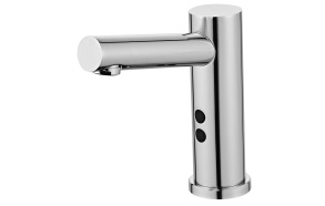 kosketusvapaa pesuallashana, 6V DC (4xAA), harjattu teräs