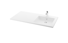 tasoallas Credo 120 cm, oikea, mattavalkoinen