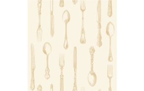 Cutlery Sidewall, Gold