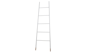 tikasmallinen naulakko Ladder, valkoinen