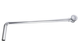 kromattu pohjaventtiili ja poistoputki