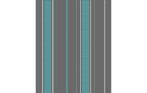 Accents Stripe Turquosie/Grey