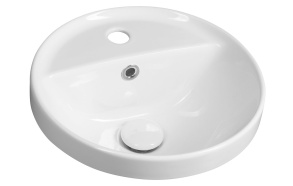 upotettava pesuallas YUVA Ø 38 cm, valkoinen