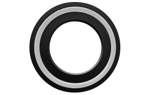 metallinen rengas malja-altaan alle 10 mm, matta musta