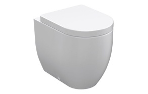 WC-istuin Kerasan Flo, S/P-lukko, lattiamalli, valkoinen