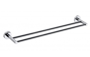 X-ROUND E Double pyyheteline 655mm, kromi (655x55x110 mm)