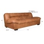 diivan Douglas Wax Leather Cognac