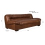 diivan Douglas Wax Leather Chocolate