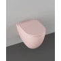 Rimless seina wc pott Infinity 36.5x53 cm, matt roosa