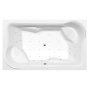 massaaživann  DUO  200x120x45cm,  Active Hydro-Air,  kroom