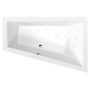 massaaživann  TRIANGL R  180x120x50cm,  Active Hydro-Air,  kroom