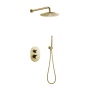 süvistatav termostaat vihmadušikomplekt Cherry, harjatud kuld