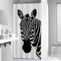 dušikardin PVC 180x200 cm Zebra, Black/White
