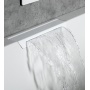 massaaživann  CASCATA  185x85x45cm,  valge kaskaad,  Attraction Hydro,  kroom