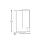 peegelkapp Daphne 60 cm, 2 ust