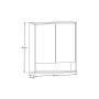 peegelkapp Daphne 80 cm, 2 ust