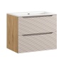 valamukapp Waves Beige  70 cm 2 sahtlit