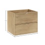valamukapp Linea 60 cm 2 sahtlit