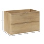 valamukapp Linea 80 cm 2 sahtlit