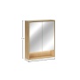 peegelkapp Estetica 60 cm 2 ust