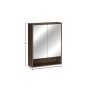 peegelkapp Estetica 60 cm 2 ust