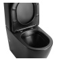 rimless wc kompakt Pacho, universaalne trapp, 2-süsteemne + soft close iste, matt must