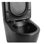 rimless wc kompakt Pacho, universaalne trapp, 2-süsteemne + soft close iste, matt must