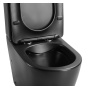 rimless wc kompakt Pacho, universaalne trapp, 2-süsteemne + soft close iste, matt must
