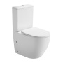 rimless wc kompakt Pacho, universaalne trapp, 2-süsteemne + soft close iste, valge