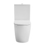 rimless wc kompakt Pacho, universaalne trapp, 2-süsteemne + soft close iste, valge
