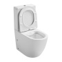 rimless wc kompakt Pacho, universaalne trapp, 2-süsteemne + soft close iste, valge