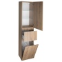 kõrge vannitoakapp Altair pesukorviga 40x184x31cm, tamm