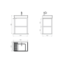 valamukonsool Arya 680x850x450 mm, must