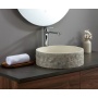 betoonist valamu põhjaklapiga Ispir 40 cm, white sandstone