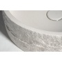 betoonist valamu põhjaklapiga Ispir 40 cm, white sandstone