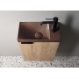betoonist valamu AGOS 40x22cm,  L/R,  dark brown