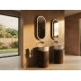 eraldiseisev valamu riiuliga OASIS 40x89x48cm,  valge/concrete Infinity